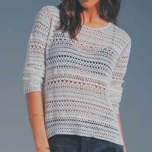 ☆ TRR ☆ Theory Amena Open Knit Arabis Tint Pullover Size Small